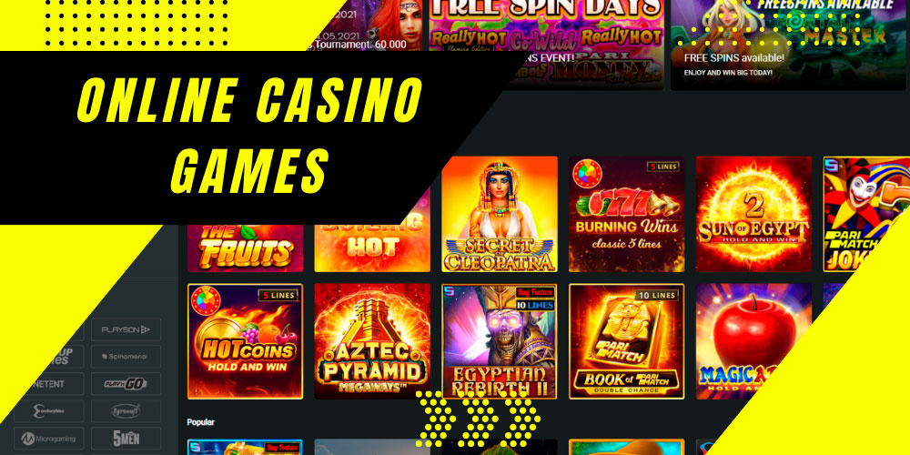 Popular Parimatch Online Casino Games